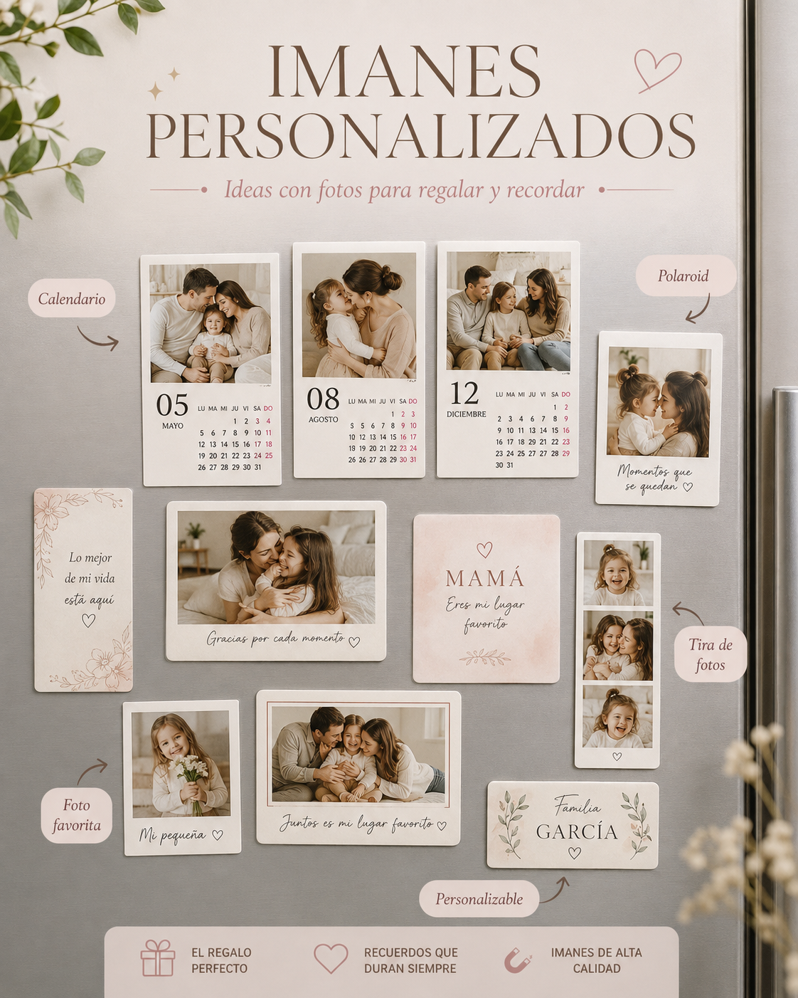 Imanes personalizado 7 Unidades