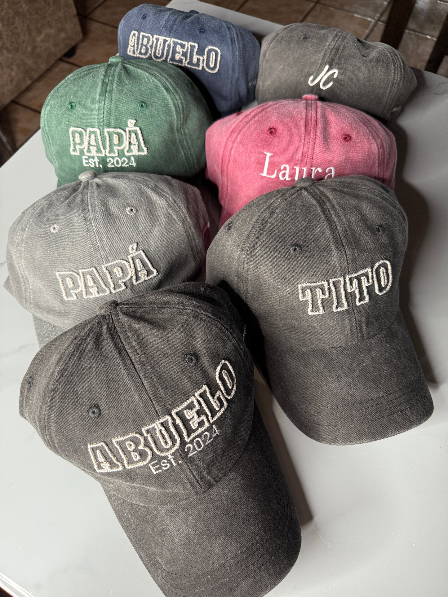 Gorra bordada personalizada para papá