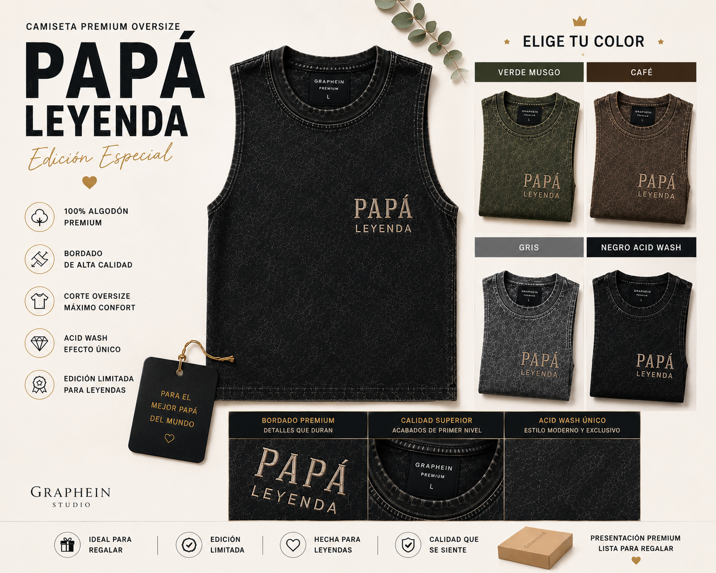 Camiseta sin mangas premium