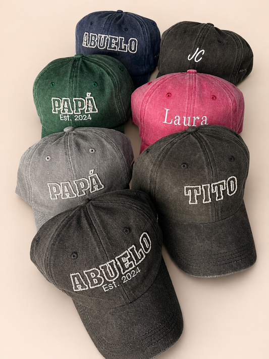 Gorra bordada personalizada para papá