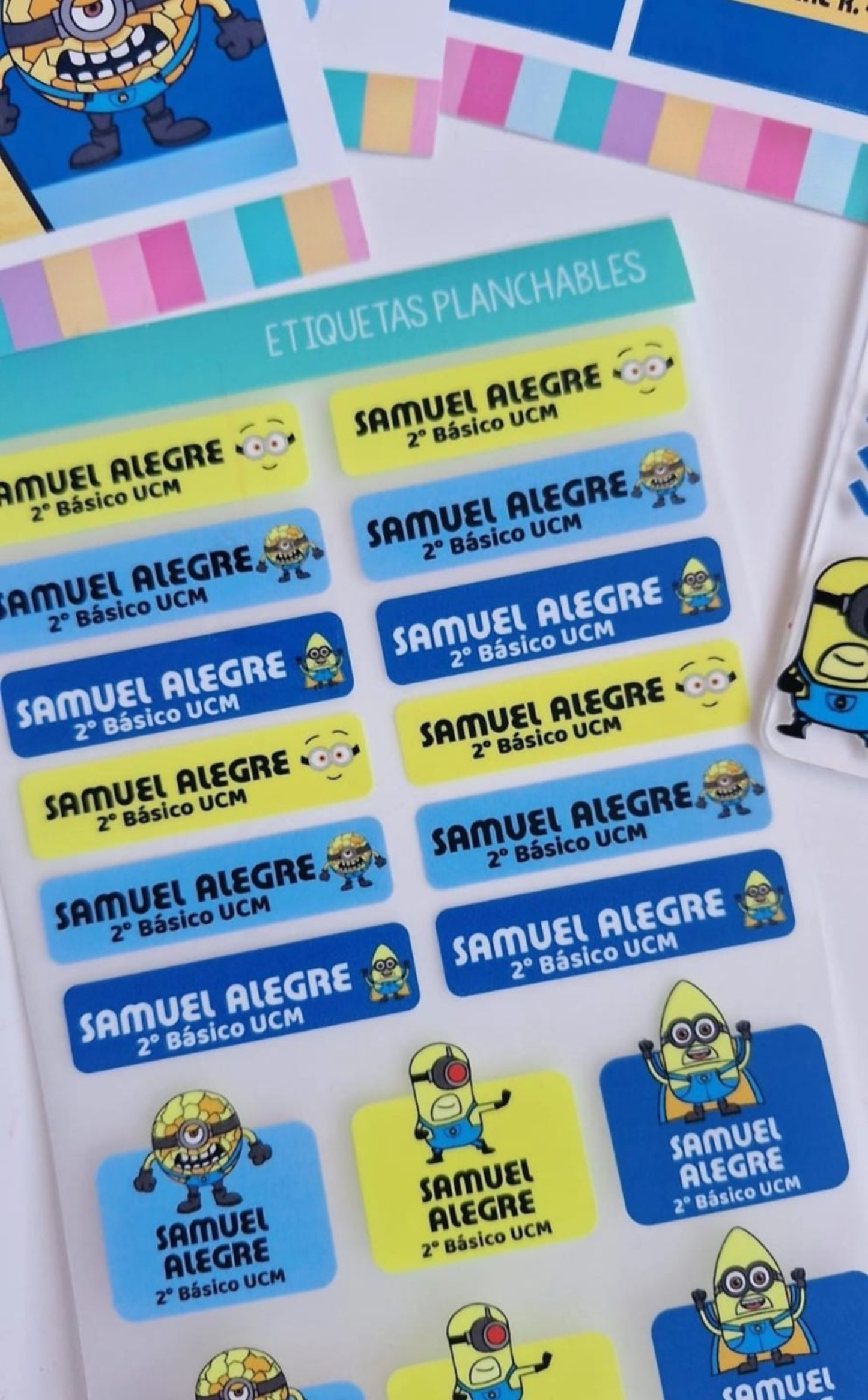 Etiquetas planchables